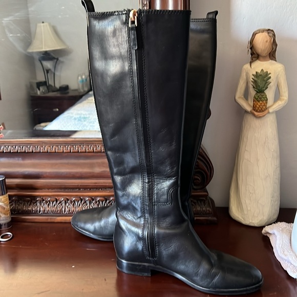 Tory Burch black knee high boots size 6 - Picture 3 of 4